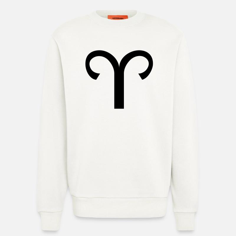 Sternzeichen Widder - Sweatshirt - made by SPREAD  - OFF WHITE