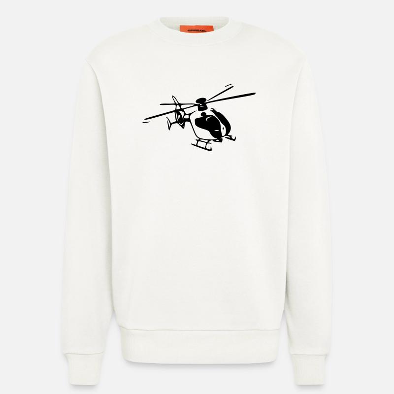 Schirm - Luftrettung - Sweatshirt - made by SPREAD  - OFF WHITE