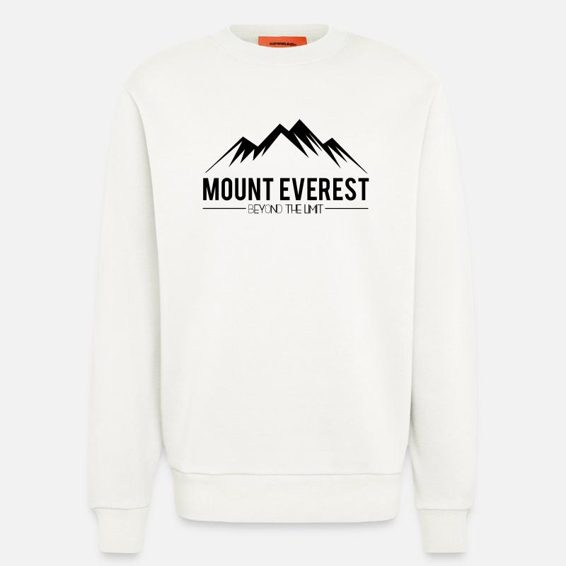 Mount Everest jenseits der Grenzen - Sweatshirt - made by SPREAD  - OFF WHITE