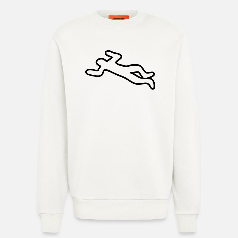 Leiche - Sweatshirt - made by SPREAD  - OFF WHITE