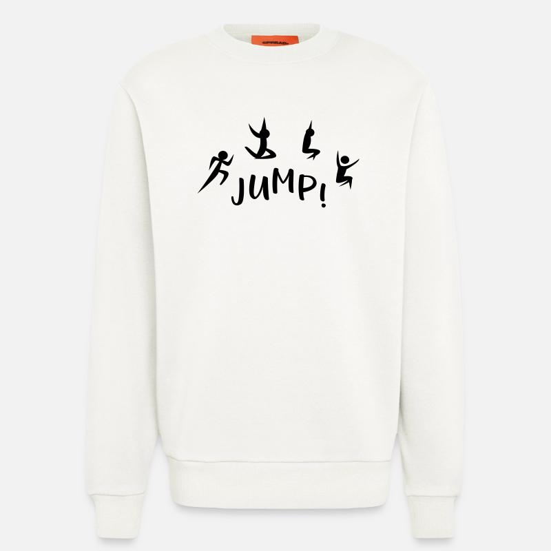 Weitsprung - Sweatshirt - made by SPREAD  - OFF WHITE
