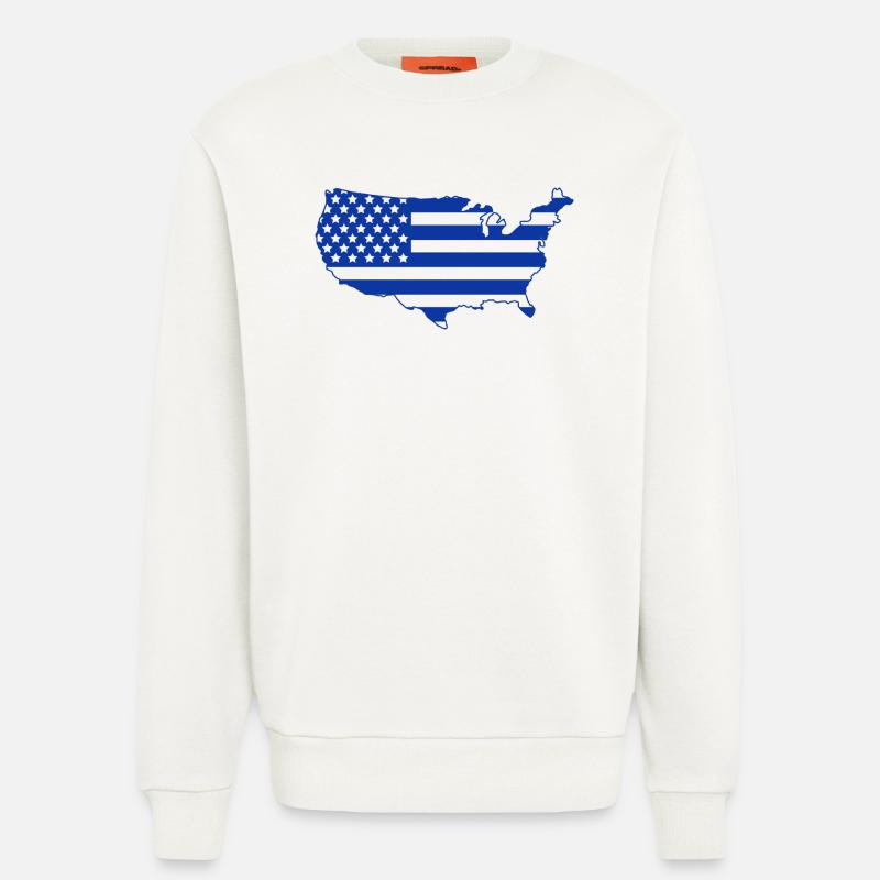 Use Map - Sweatshirt - made by SPREAD  - OFF WHITE