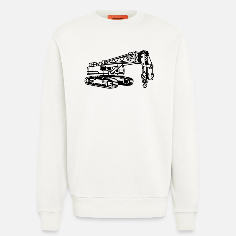 Kranmaschine - Sweatshirt - made by SPREAD - OFF WHITE