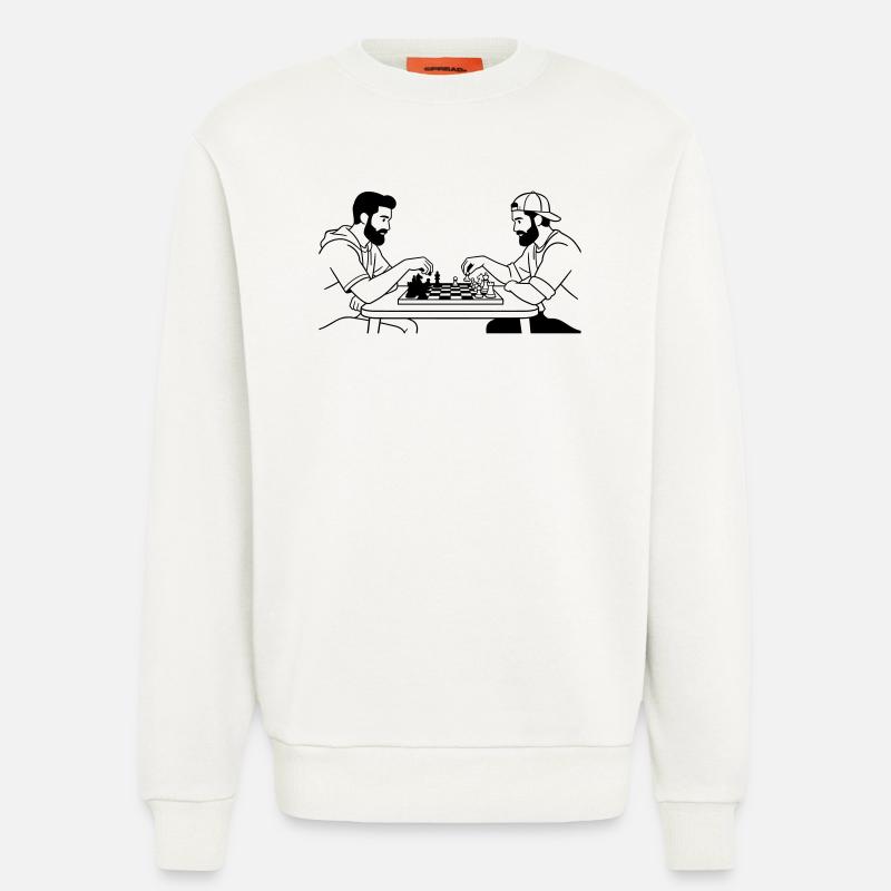 Schach - Sweatshirt - made by SPREAD  - OFF WHITE