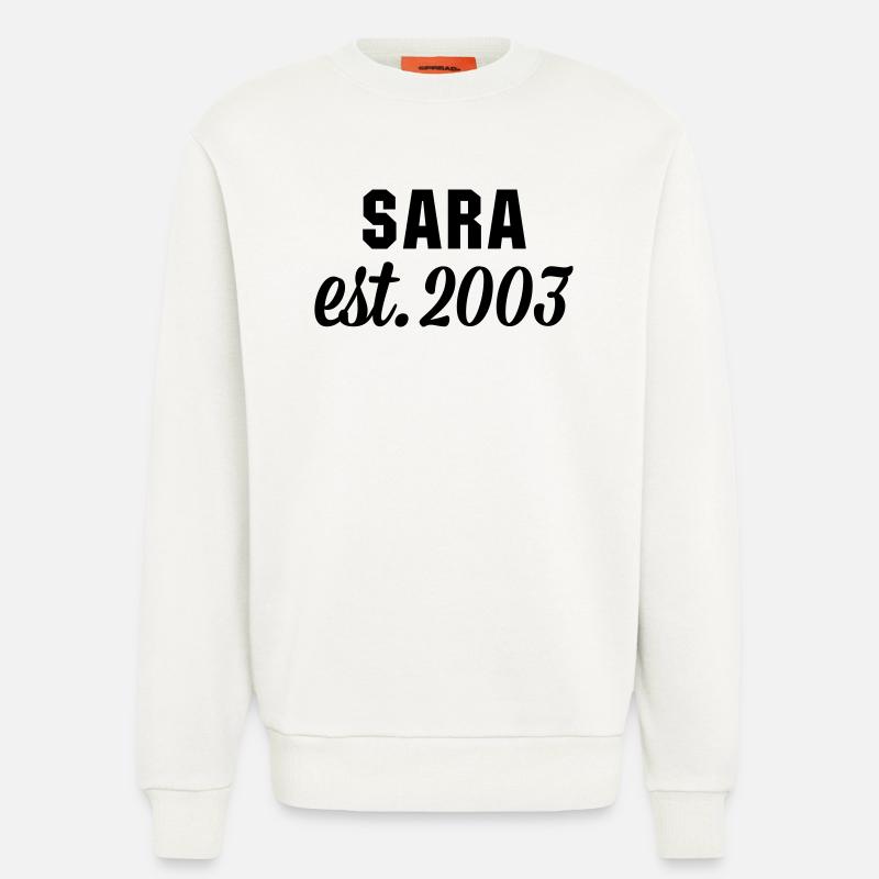 Sara est 2003 - Sweatshirt - made by SPREAD  - OFF WHITE