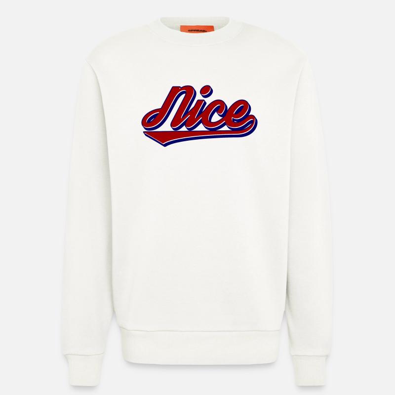 Nice Script Retro Logo Stil - Sweatshirt - made by SPREAD  - OFF WHITE