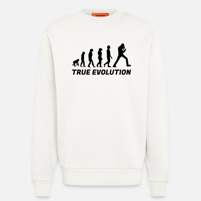 True evolution - vrai évolution metal - Sweat bio décontracté fabriqué en UE - OFF WHITE