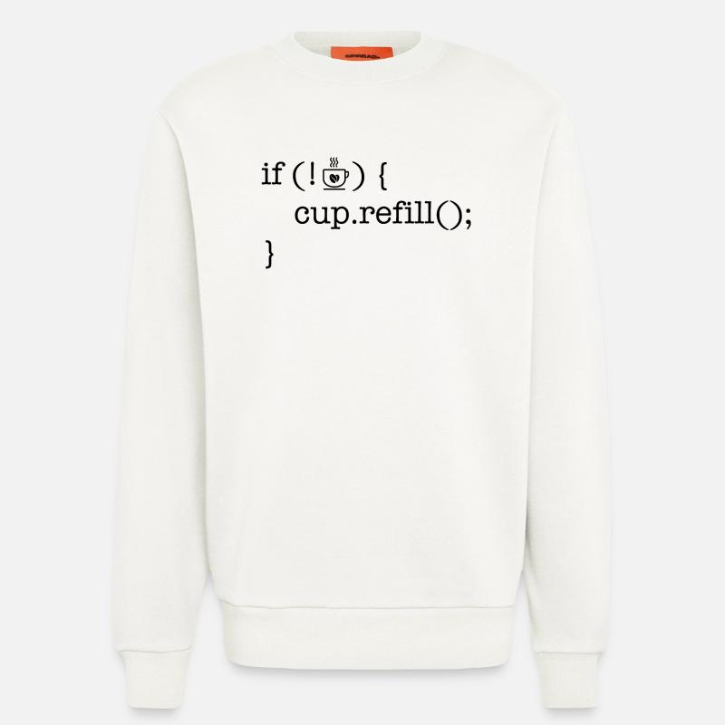Coffee code software developer humor - Sweatshirt - made by SPREAD - OFF WHITE