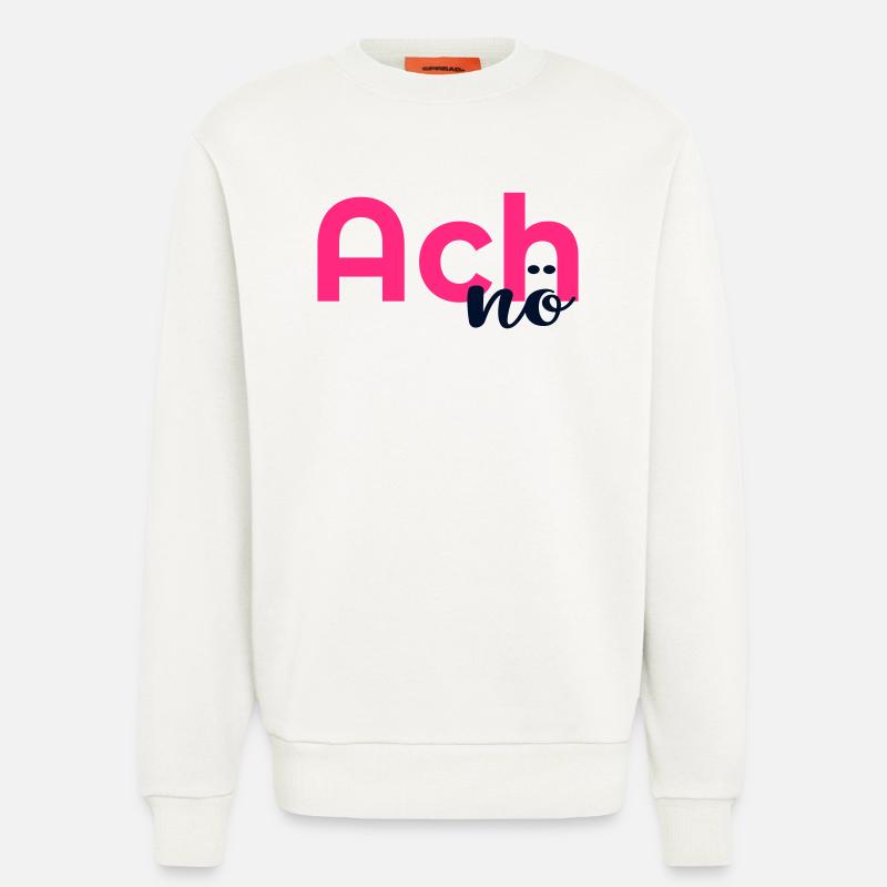 Expression de déception - Sweat bio décontracté fabriqué en UE - OFF WHITE
