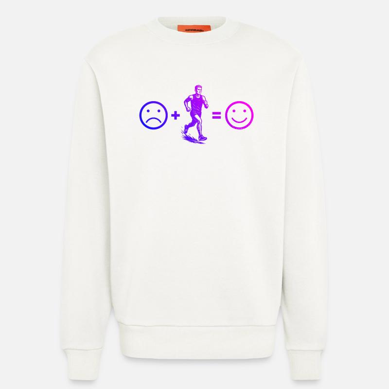 Conception de course pleine de caractère - Sweat bio décontracté fabriqué en UE - OFF WHITE