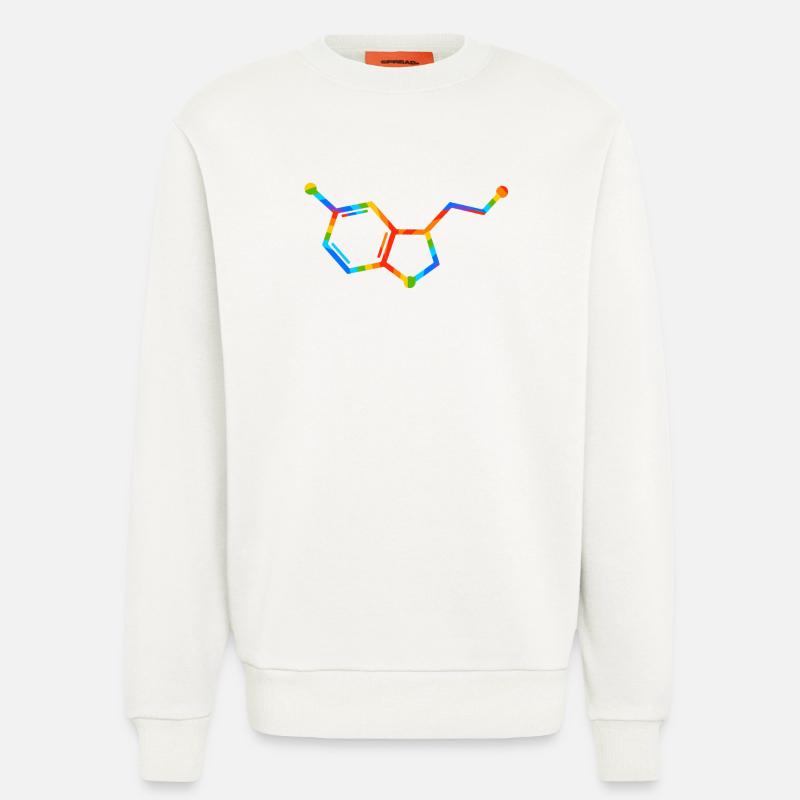 Rainbow Molecule Geometry - seratonin - Sweatshirt - made by SPREAD  - OFF WHITE