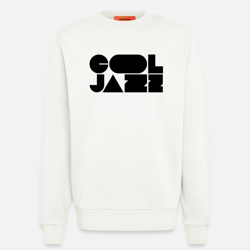 Bold cool jazz logo design - Sweatshirt - made by SPREAD  - OFF WHITE