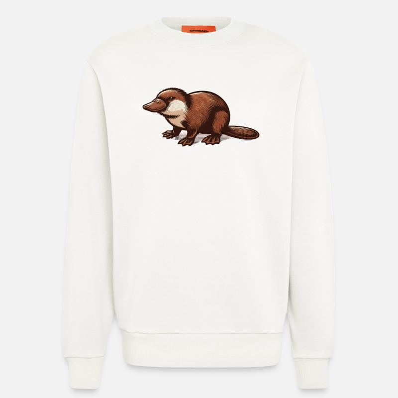 Schnabeltier - Sweatshirt - made by SPREAD  - OFF WHITE