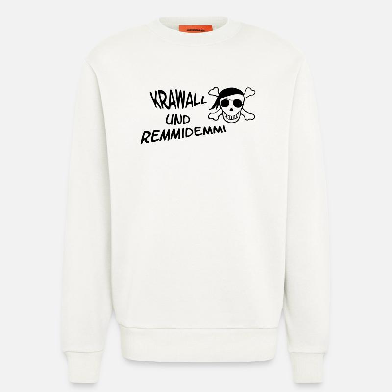 Krawall und Remmidemmi - Sweatshirt - made by SPREAD - OFF WHITE