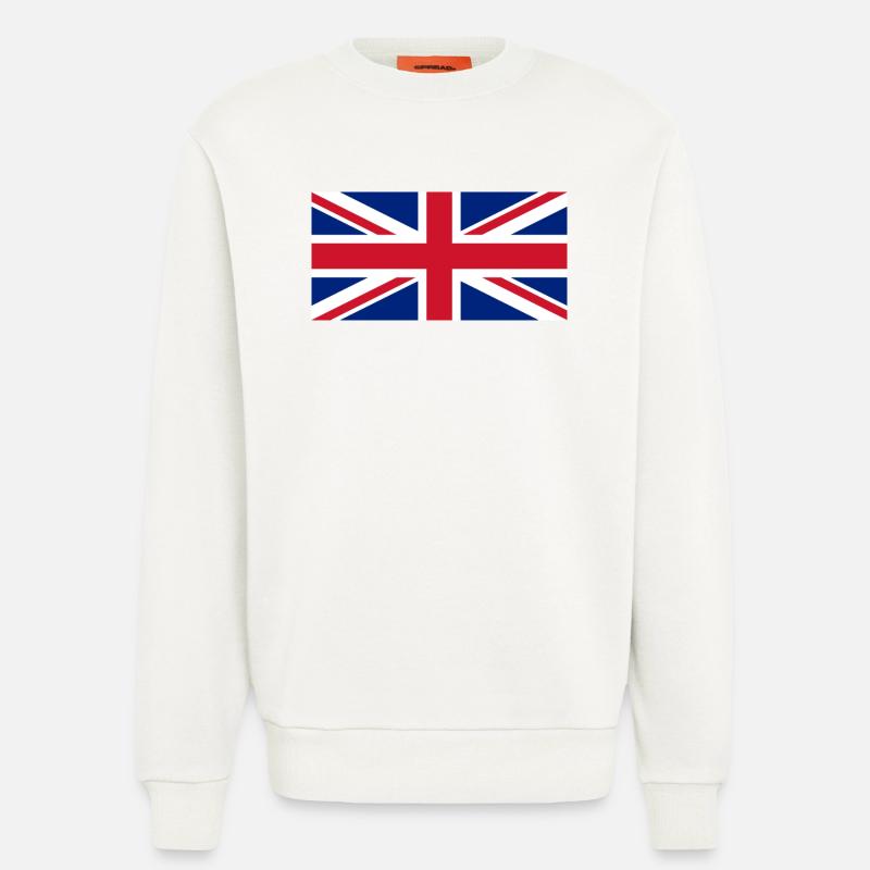 Union Jack - Sweatshirt - made by SPREAD  - OFF WHITE