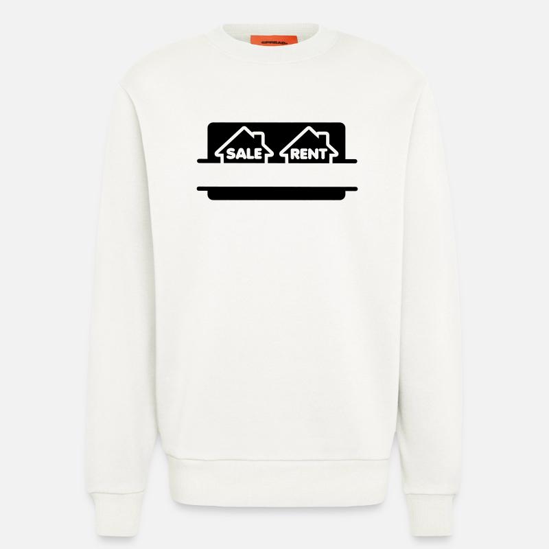 Haus mieten oder kaufen - Sweatshirt - made by SPREAD  - OFF WHITE
