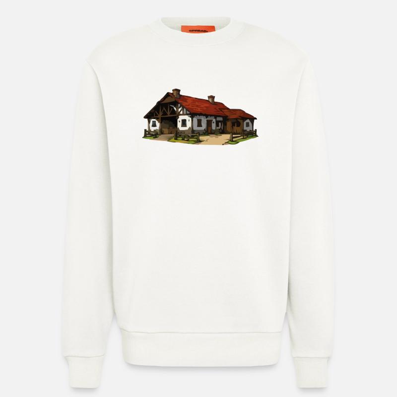 Rustikaler Bauernhof - Sweatshirt - made by SPREAD - OFF WHITE