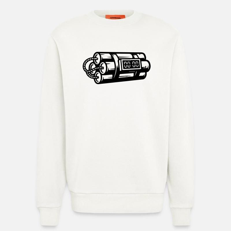 Time Bomb Explosive Dynamite - Sweatshirt - made by SPREAD - OFF WHITE