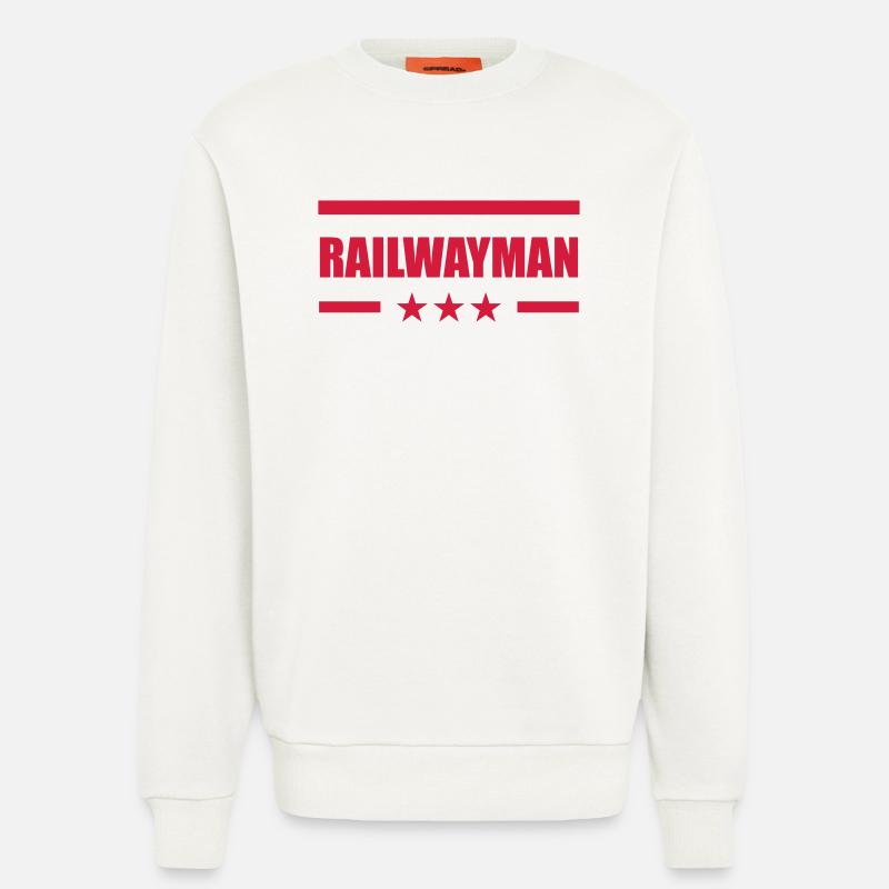 Eisenbahner / Eisenbahnen / Eisenbahn / Bahn - Sweatshirt - made by SPREAD  - OFF WHITE