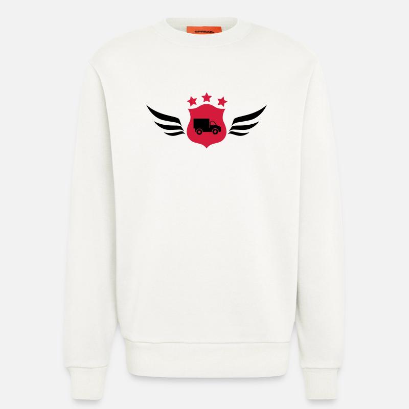 frachtführer / möbelpacker / mover / bewegen - Sweatshirt - made by SPREAD  - OFF WHITE