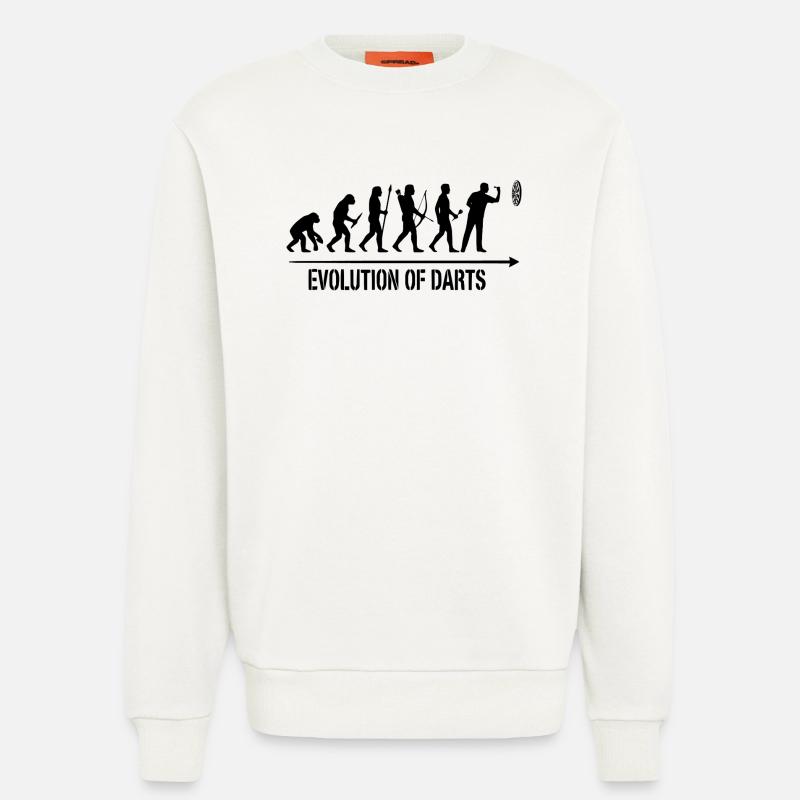 Darts Evolution Hoodie, Socks, Mug, Top - Sweatshirt - made by SPREAD - OFF WHITE