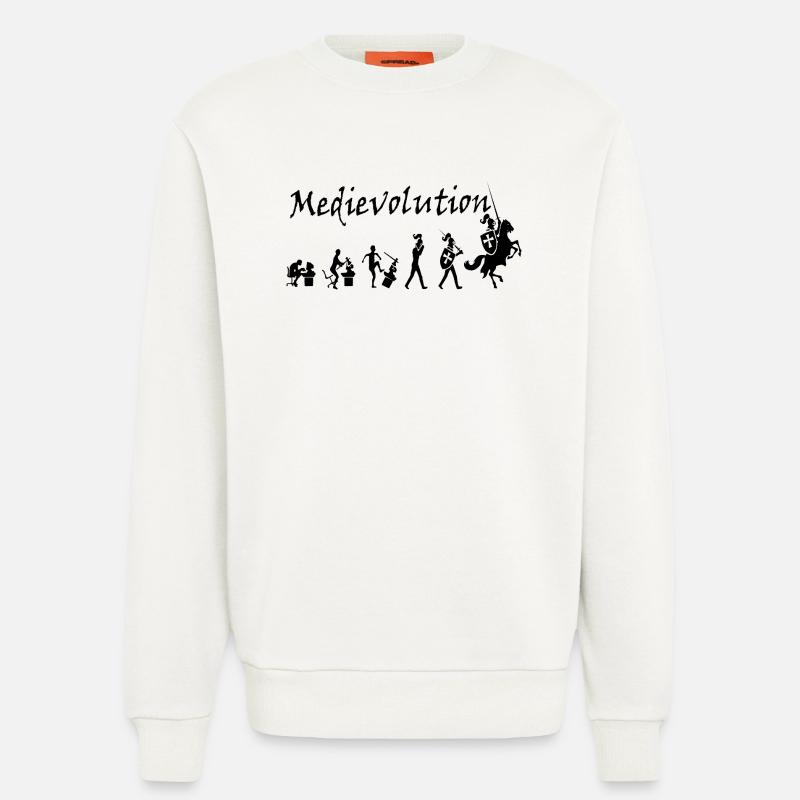 Medievolution – Medieval Evolution - Sweatshirt - made by SPREAD  - OFF WHITE
