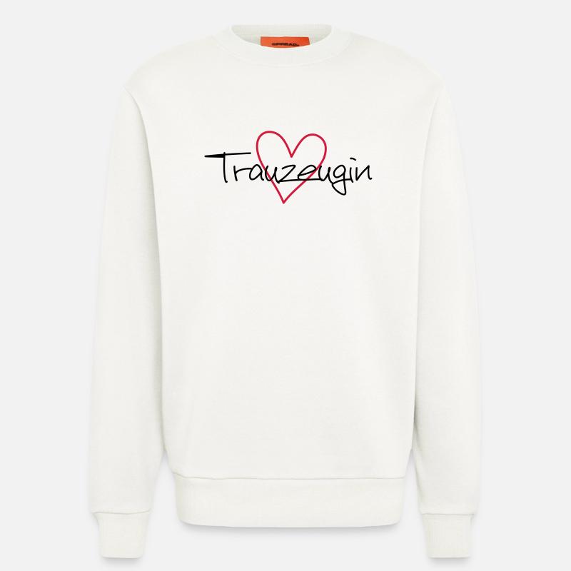 Trauzeugin Herz Junggesellenabschied - Sweatshirt - made by SPREAD - OFF WHITE