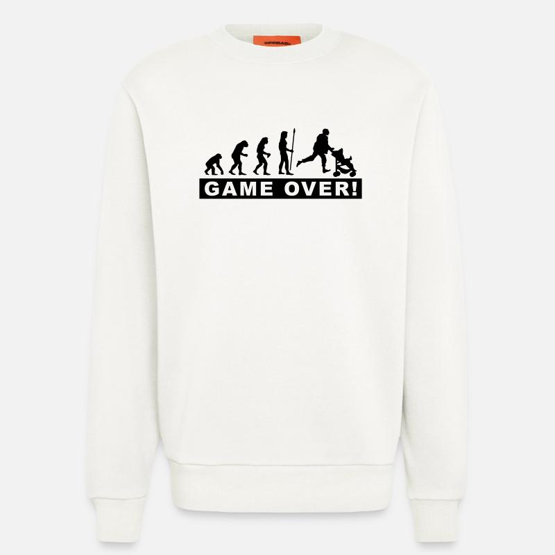 evolution_daddy - Sweatshirt - made by SPREAD  - OFF WHITE