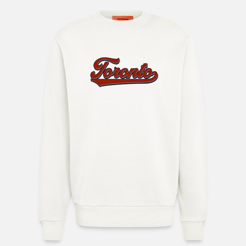 Toronto Retro Script - Sweatshirt - made by SPREAD  - OFF WHITE