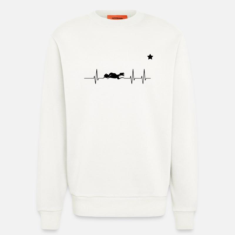 mottorad herz - Sweatshirt - made by SPREAD  - OFF WHITE