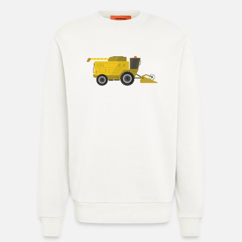 Moissonneuse-batteuse - Sweat bio décontracté fabriqué en UE - OFF WHITE