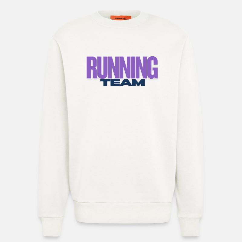 Équipe de course - Sweat bio décontracté fabriqué en UE - OFF WHITE