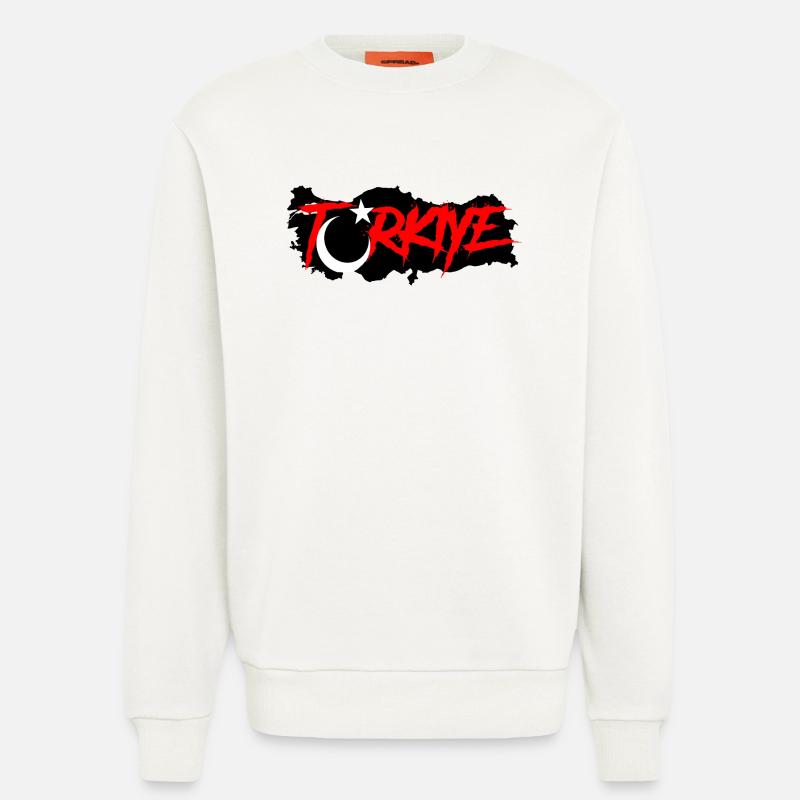 Coupe du monde de Turquie - Sweat bio décontracté fabriqué en UE - OFF WHITE