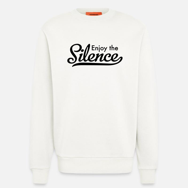 Enjoy the Silence - Sweatshirt - made by SPREAD  - OFF WHITE