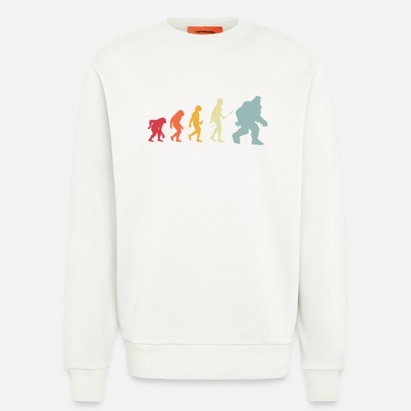 bigfoot_Evolution_4 - Sweatshirt - made by SPREAD  - OFF WHITE