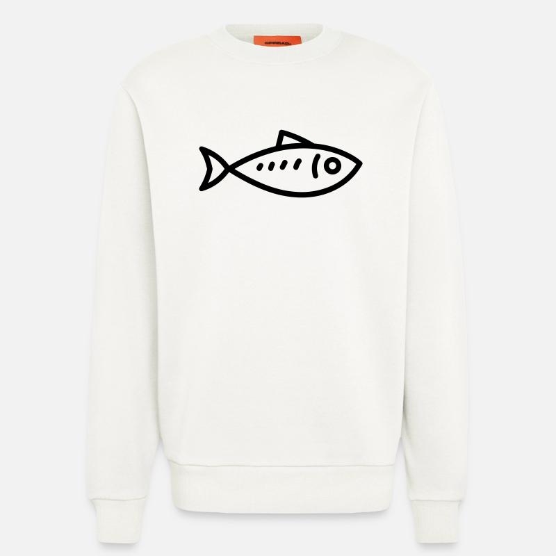 Hering - Sweatshirt - made by SPREAD  - OFF WHITE