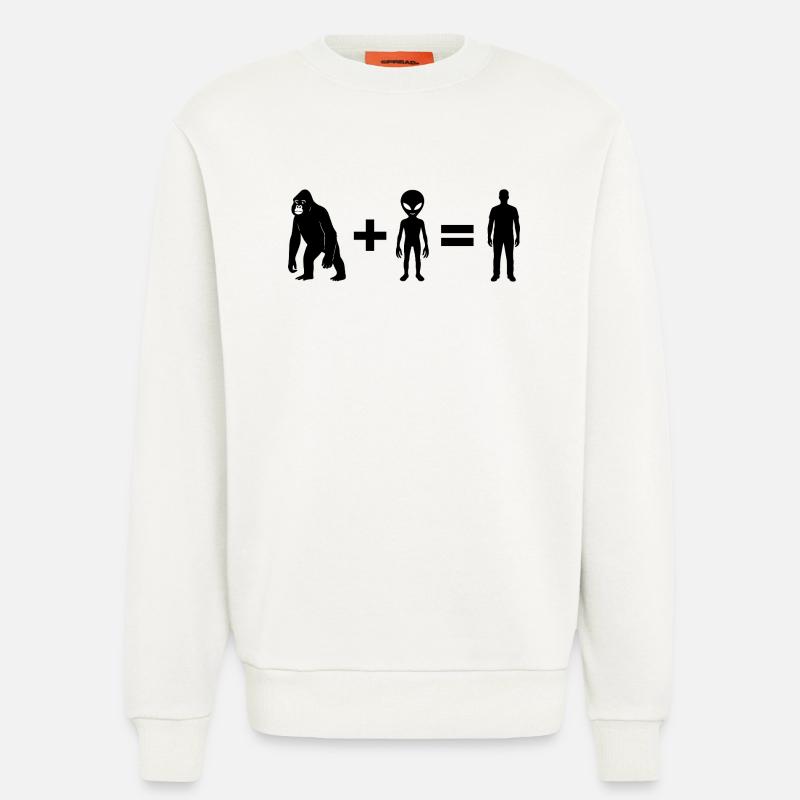 Evolution 2.0 by Falsches Design - Sweatshirt - made by SPREAD  - OFF WHITE