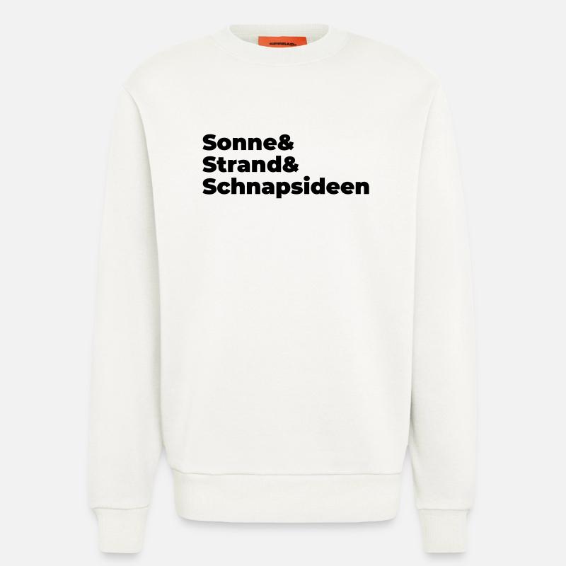 Sonne Strand Snapsideen - Sweatshirt - made by SPREAD  - OFF WHITE