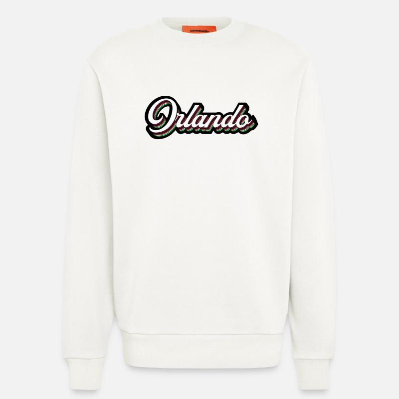 Orlando Rainbow Script - Sweatshirt - made by SPREAD  - OFF WHITE