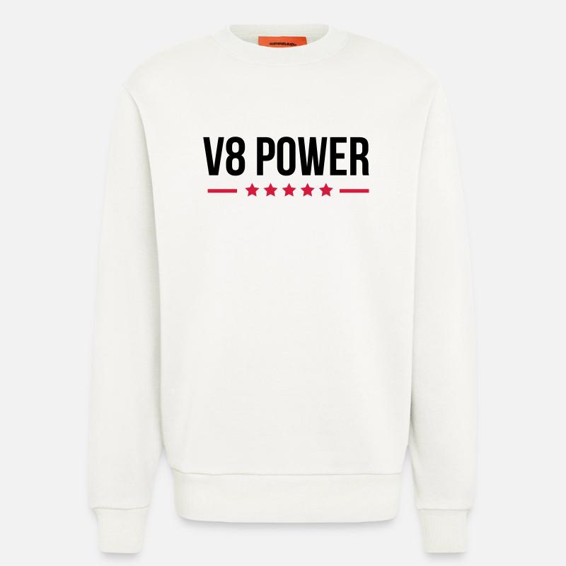 V8 Power - Sweat bio décontracté fabriqué en UE - OFF WHITE