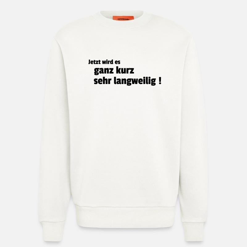 langweilig - Sweatshirt - made by SPREAD  - OFF WHITE