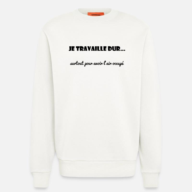 TRAVAIL. COLLEGUE. MESSAGE. CITATIONS. CITATIONS - Sweat bio décontracté fabriqué en UE - OFF WHITE