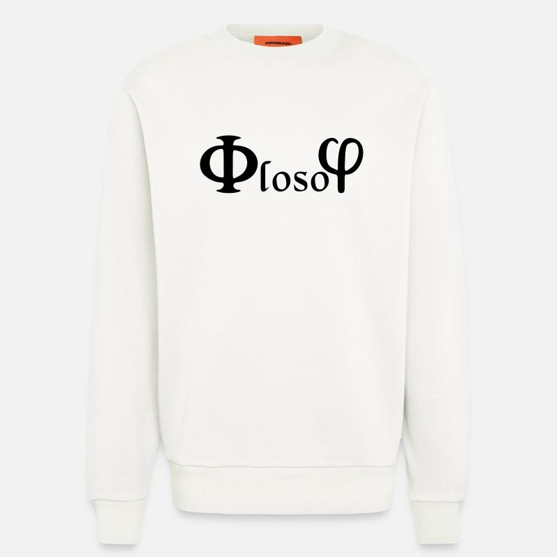 Philosophie / (phi) loso (phi) - Sweatshirt - made by SPREAD  - OFF WHITE