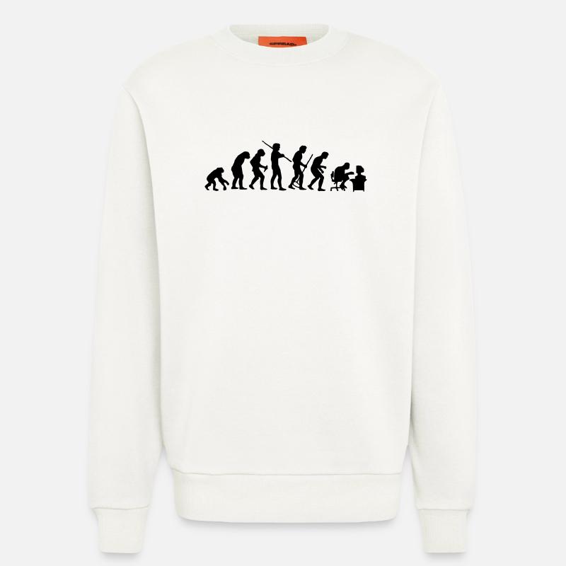 Evolution - Sweatshirt - made by SPREAD  - OFF WHITE