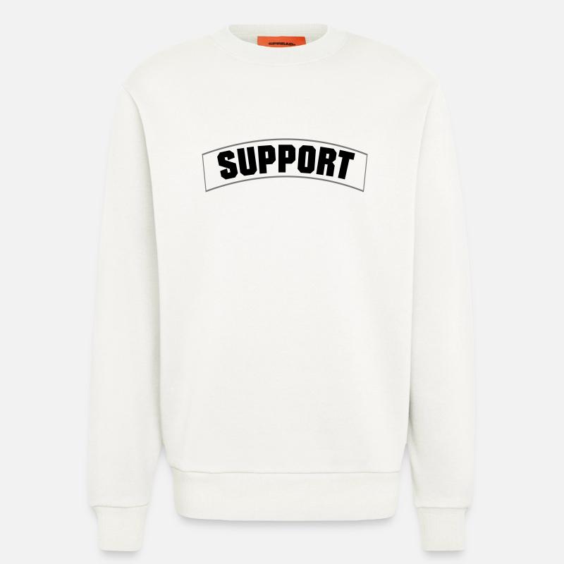 SUPPORT - Sweatshirt - made by SPREAD - OFF WHITE
