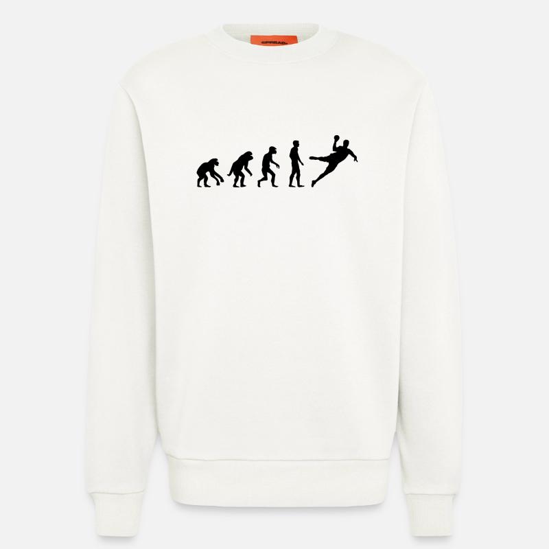 Evolution Handball lustig Design Mannschaft icon - Sweatshirt - made by SPREAD  - OFF WHITE