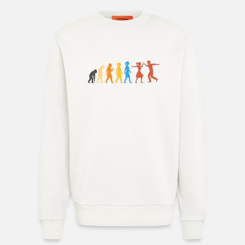 Swing-Tanz - Die höchste Stufe der Evolution (2) - Sweatshirt - made by SPREAD - OFF WHITE