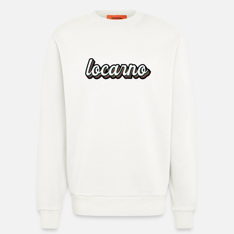Locarno Regenbogen Script - Sweatshirt - made by SPREAD  - OFF WHITE