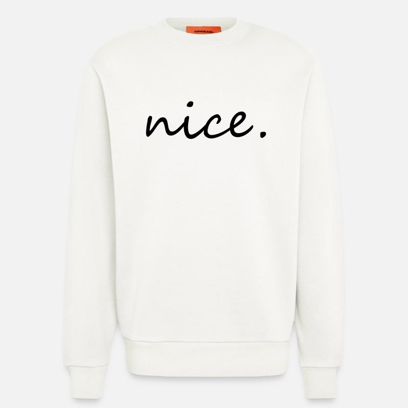 nice - Sweatshirt - made by SPREAD  - OFF WHITE