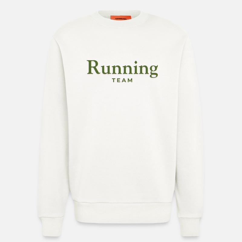 Équipe de course - Sweat bio décontracté fabriqué en UE - OFF WHITE